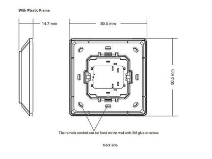 LED2 SR-ZGP2801K4-CCT-E technische tekening