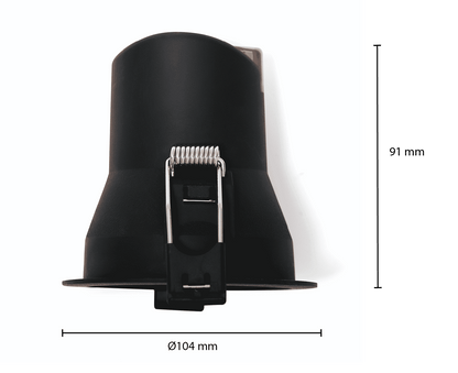 Solano LED-Einbaustrahler 9W CCT dimmbar IP44 schwarz/weiß