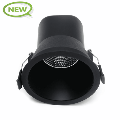 Solano LED-Einbaustrahler 9W CCT dimmbar IP44 schwarz/weiß