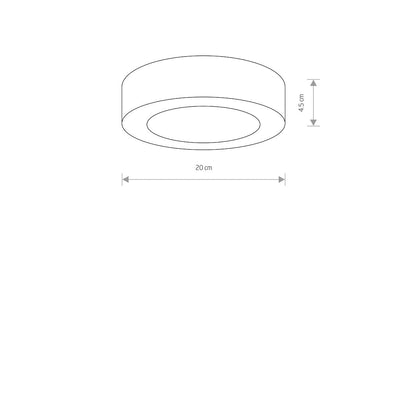 Strato LED buitenplafondlamp 12 W grafiet IP54