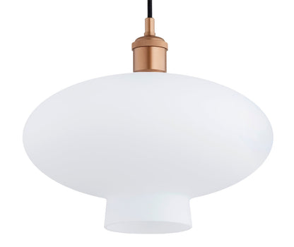 Tresco hanglamp Opaal-koper