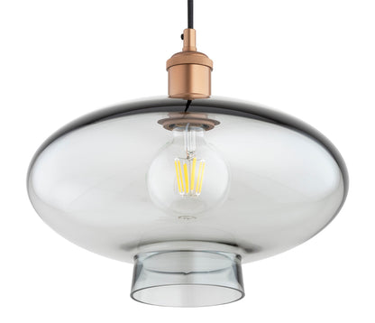 Tresco hanglamp Rookglas-koper