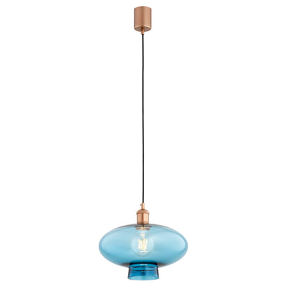 Tresco hanglamp Blauw-koper