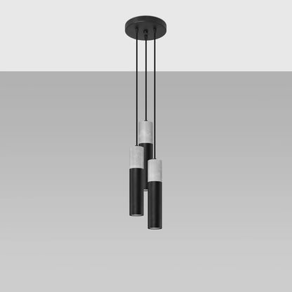 Trio Sphere 3-light spherical pendant lamp black or white