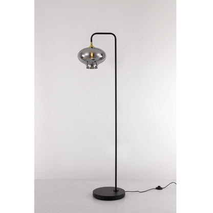 DAJANO 1-lichts vloerlamp E27 150 cm zwart/goud