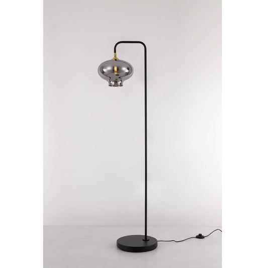 DAJANO 1-lichts vloerlamp E27 150 cm zwart/goud