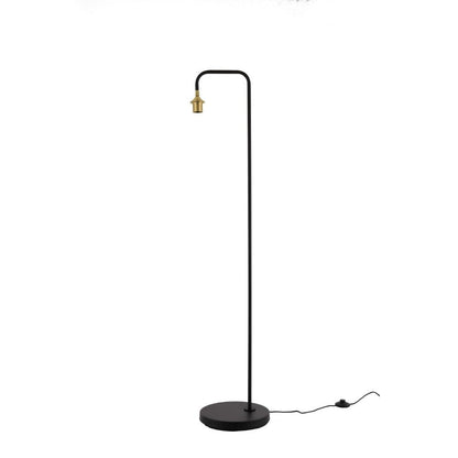 DAJANO 1-lichts vloerlamp E27 150 cm zwart/goud