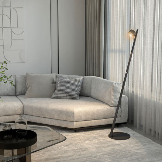 OMEGA vloerlamp LED 146 cm zwart