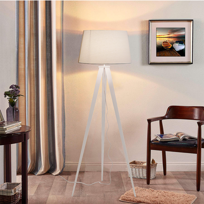 TRIAD vloerlamp E27 135 cm wit of zwart