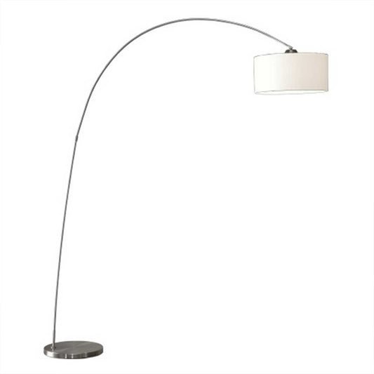 BOW vloerlamp E27 200 cm mat staal