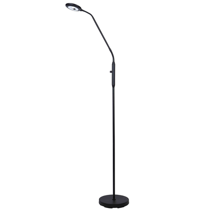 UFO vloerlamp LED 140 cm mat staal of zwart
