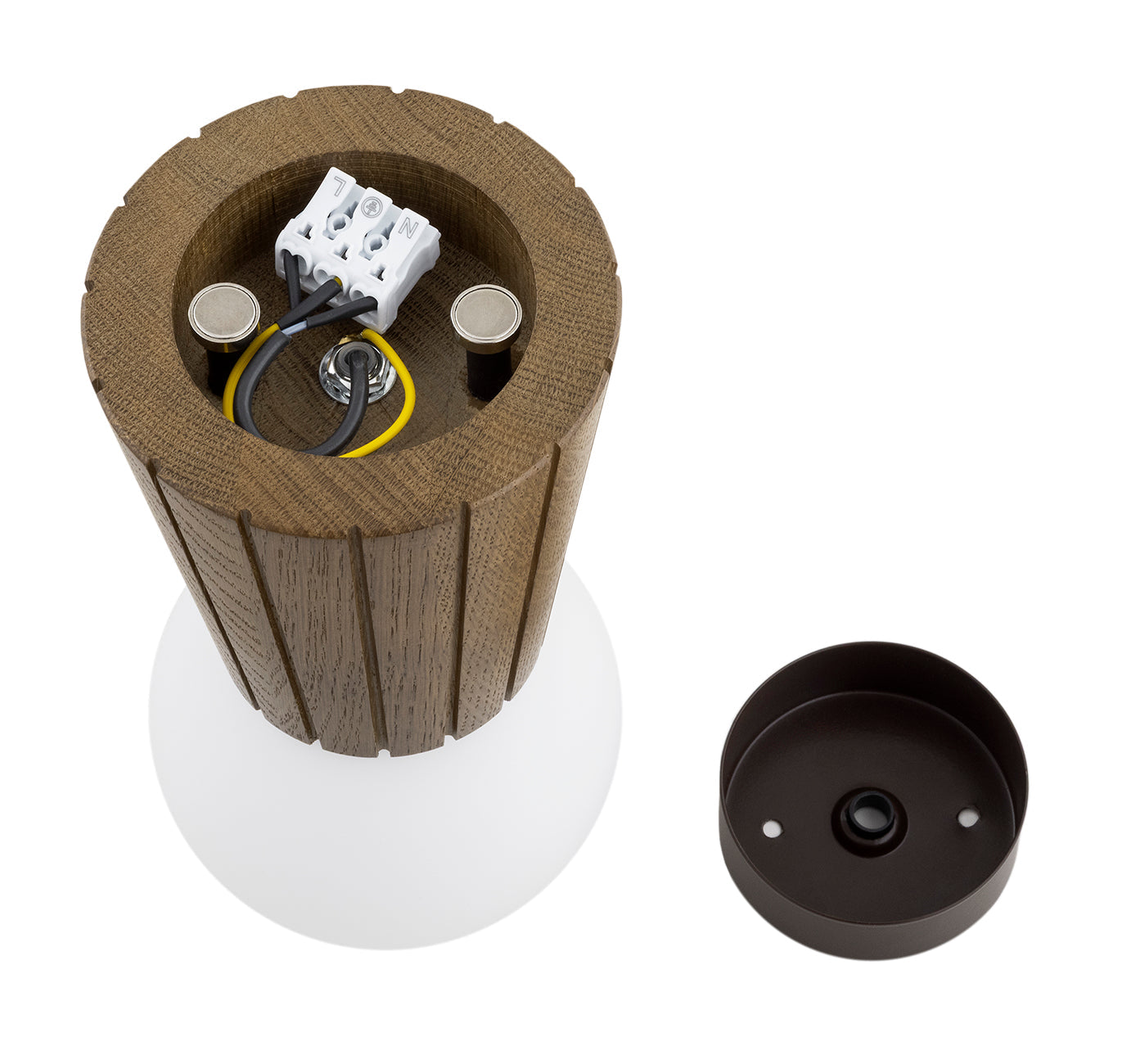 Volante plafondlamp Donker hout