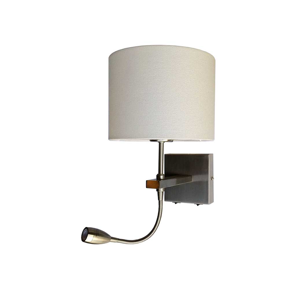 Wandlamp QUAD - Mat staal