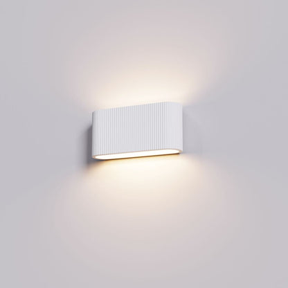 Wandlamp LILLE (gips) - Geribbeld