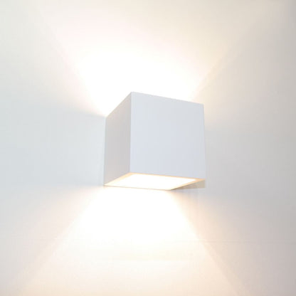 Wandlamp PLASTER vierkant (gips)
