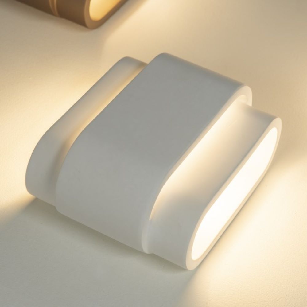 Wandlamp METZ (gips)