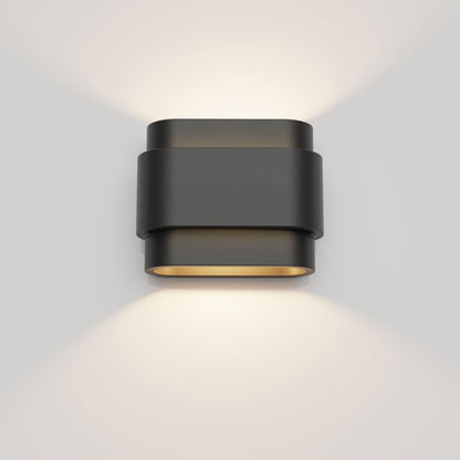 Wandlamp METZ (gips) - Zwart