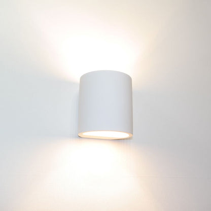 Wandlamp PLASTER rond (gips)