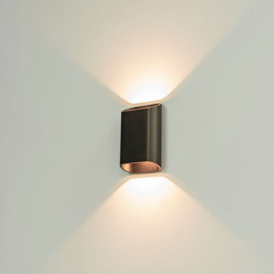 Wandlamp DIAZ-S Dim-To-Warm - Donker brons