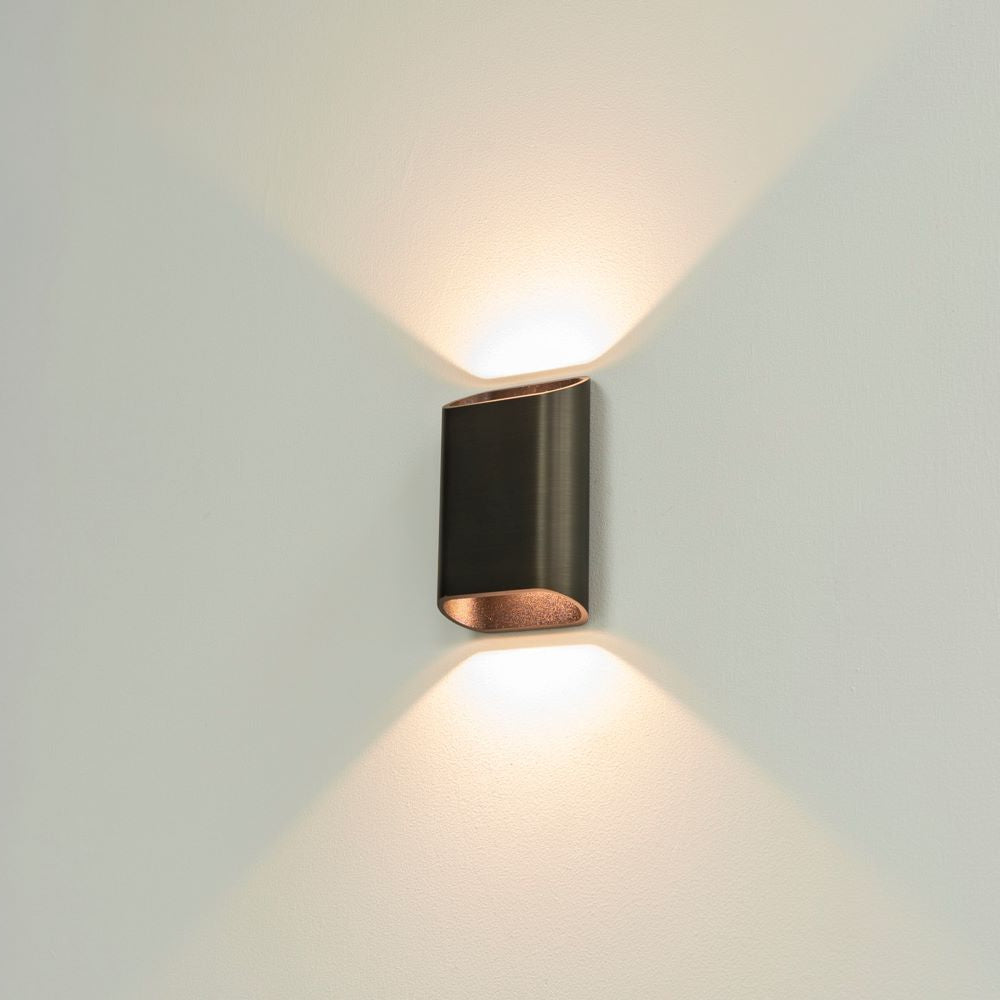 Wandlamp DIAZ-S - Donker brons