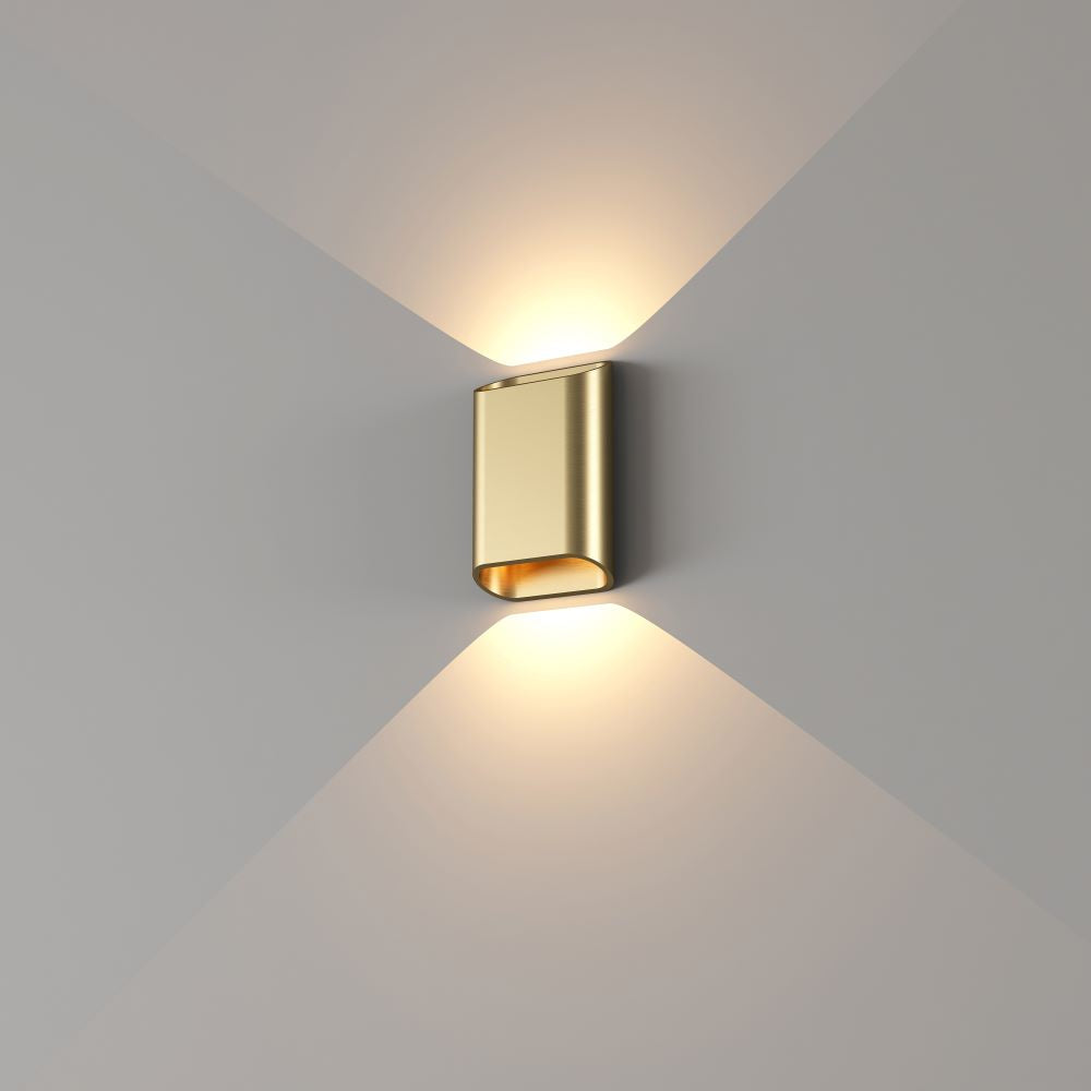 Wandlamp DIAZ-S - Goud geborsteld