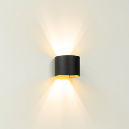 Wandlamp GYRO - Zwart/goud