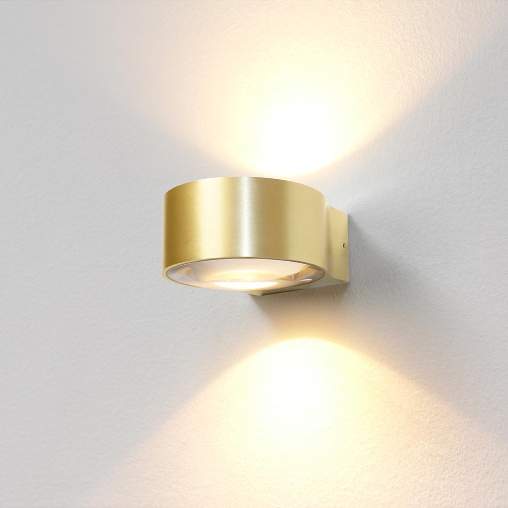 Wandlamp HUDSON - Goud geborsteld