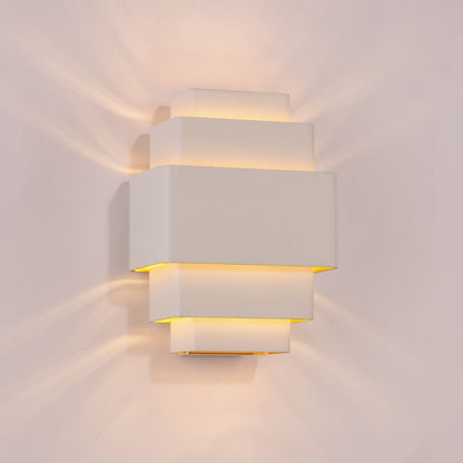 Wandlamp LAYERS - Wit/goud