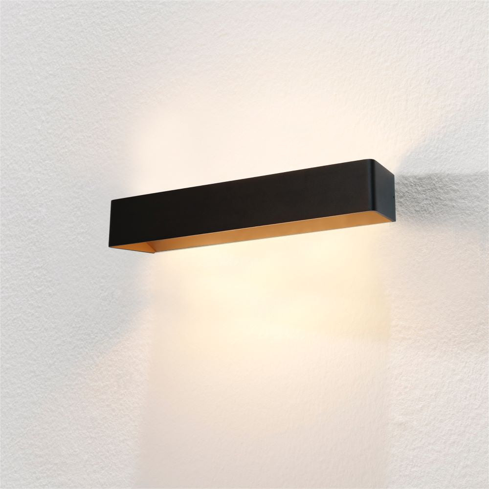 Wandlamp MAINZ XL - Zwart/koper