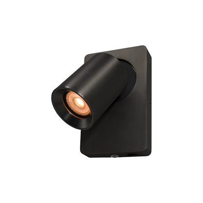 Wandlamp MEGANO - Metallic antraciet