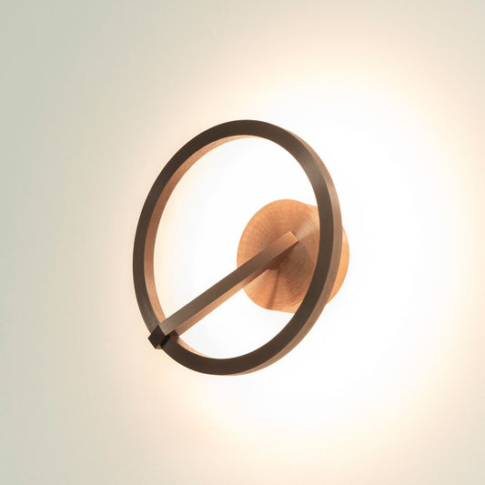 Wandlamp OREGON - Brons geborsteld