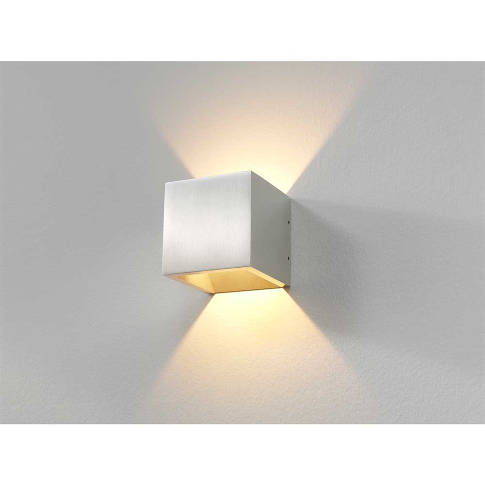 Wandlamp CUBE - Aluminium