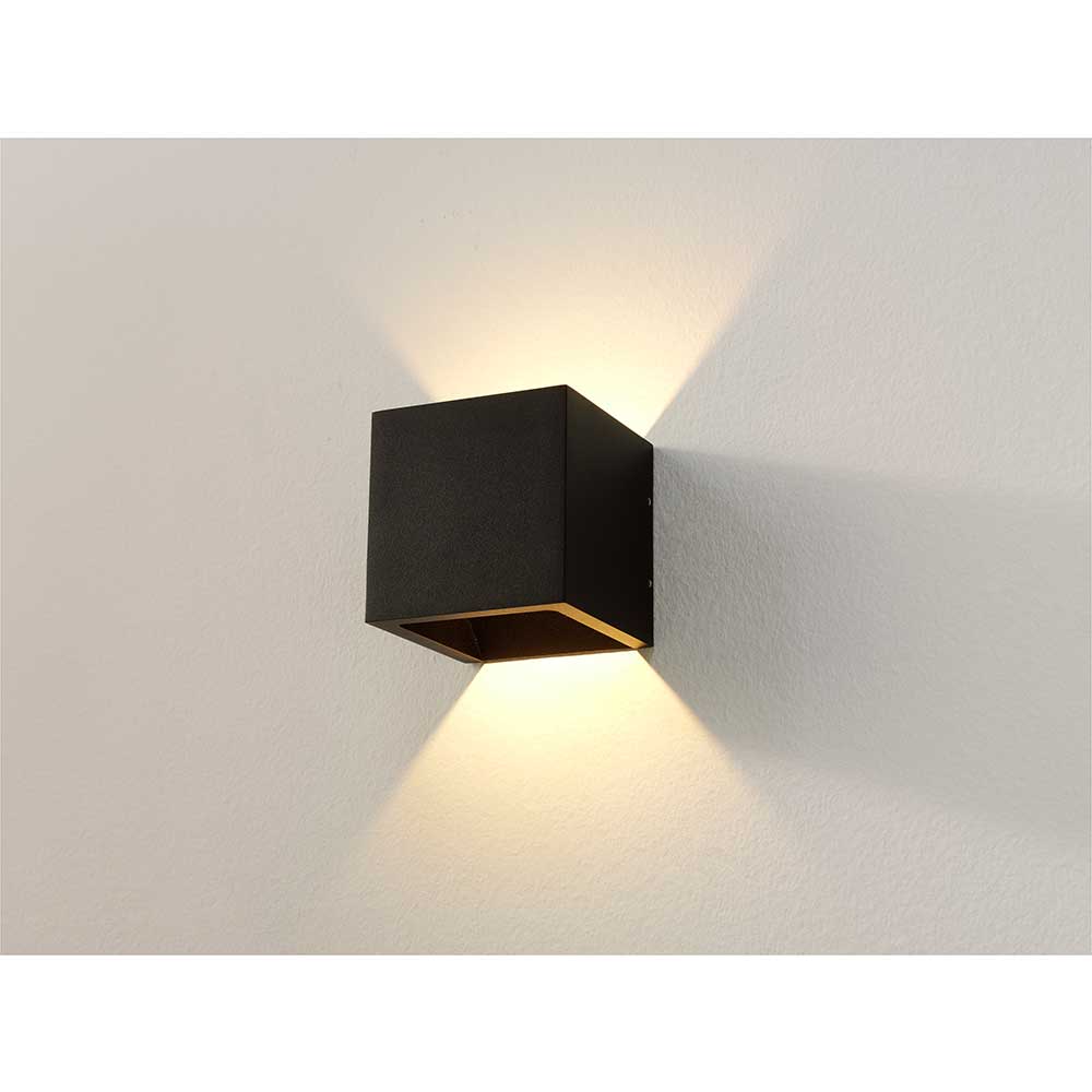 Wandlamp CUBE - Zwart