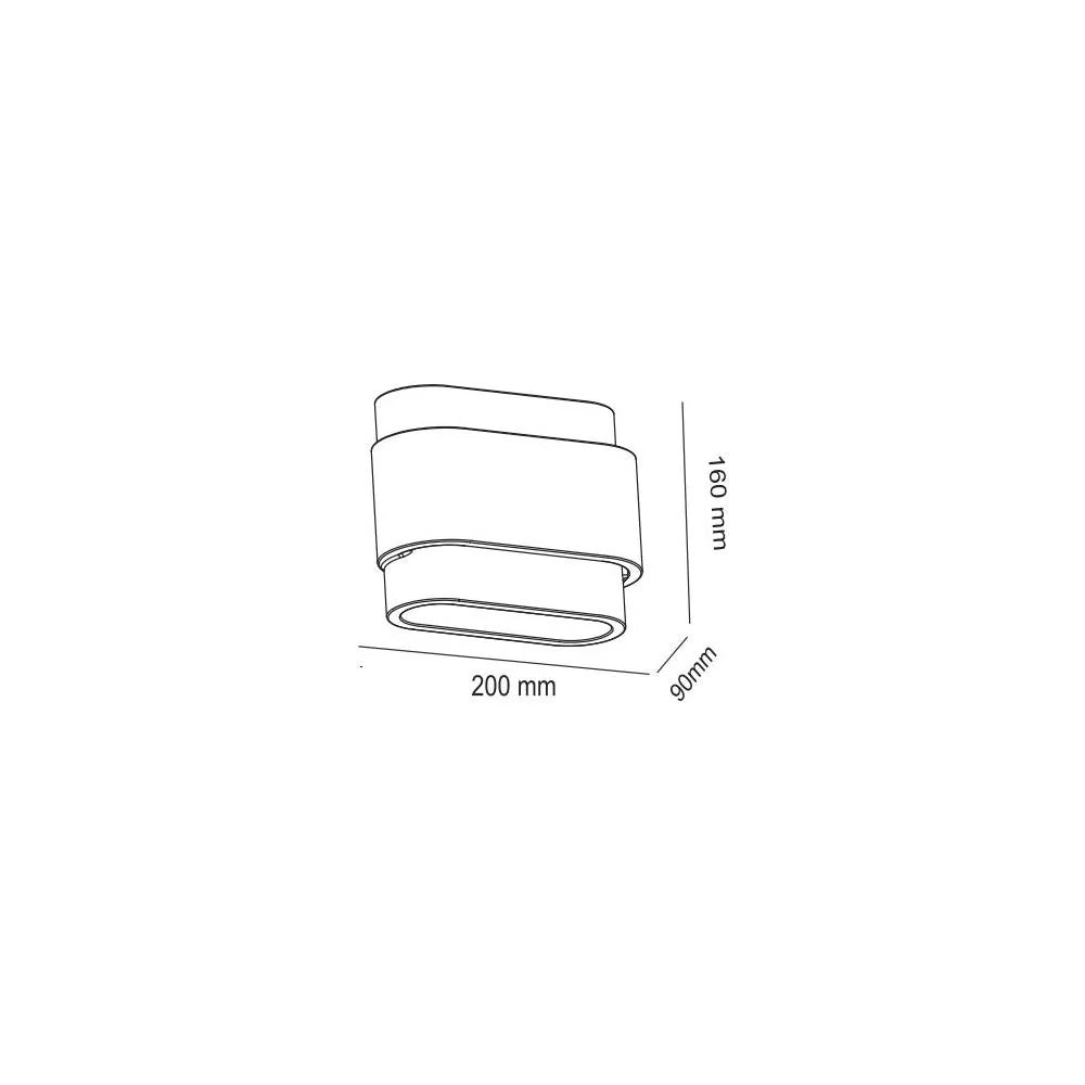 Wandlamp METZ (gips)