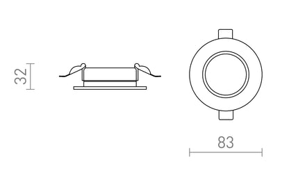 Zenith Recess 7 – Einbau-LED-Strahler (IP65)