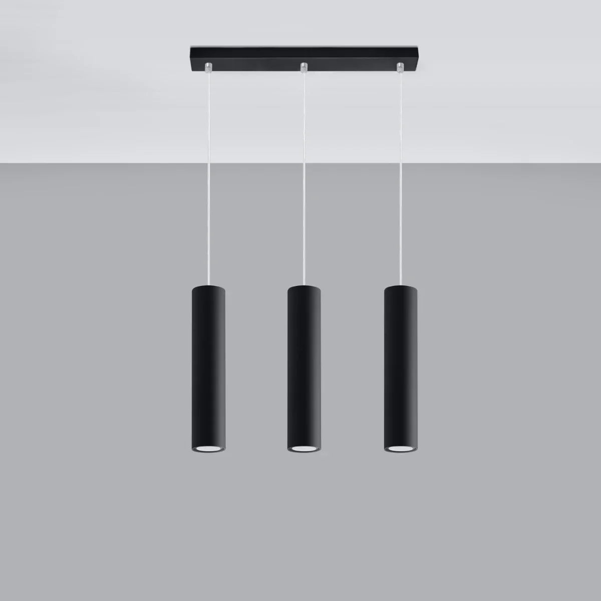 Zenith Trio 45 | 3-flammige Zylinder Hängelampe | 45 cm