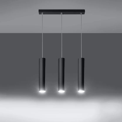 Zenith Trio 45 | 3-flammige Zylinder Hängelampe | 45 cm