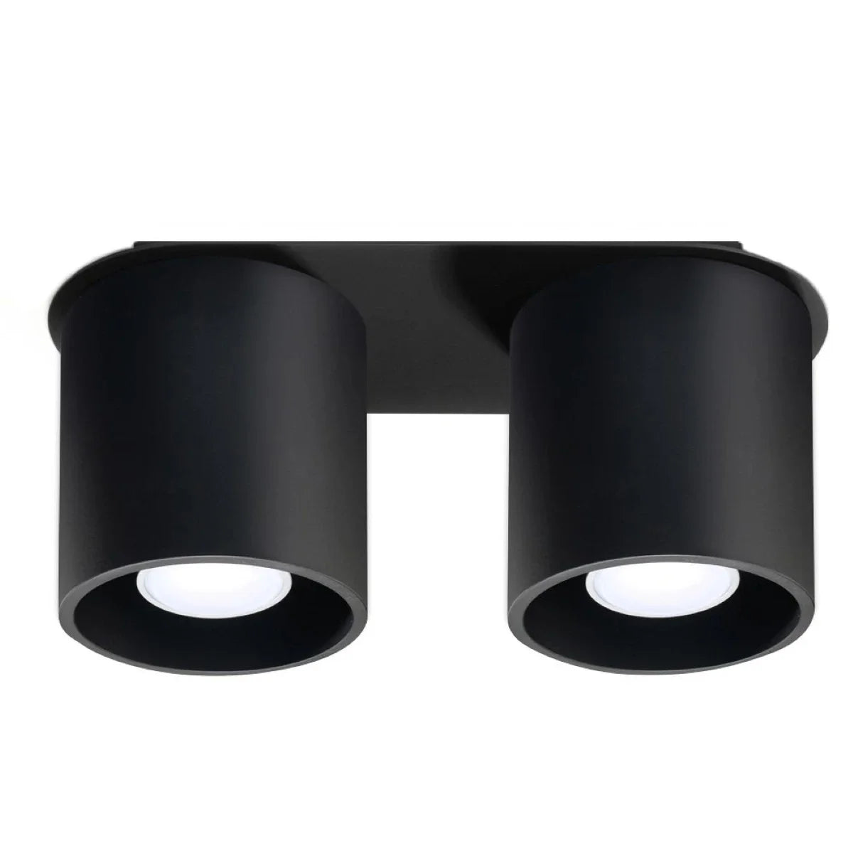 Zyro 2 2-spots ronde plafondlamp wit of zwart
