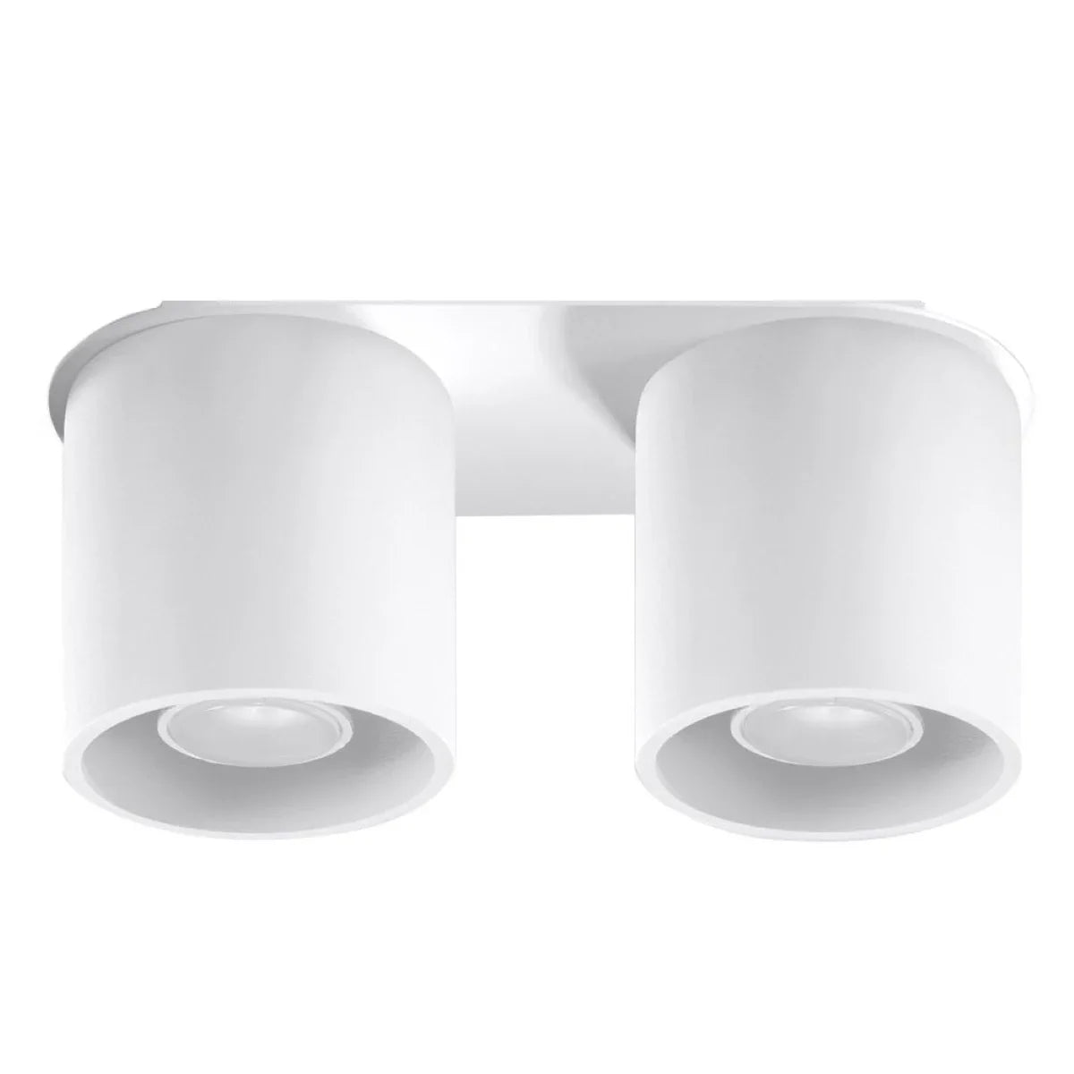 Zyro 2 2-spots ronde plafondlamp wit of zwart