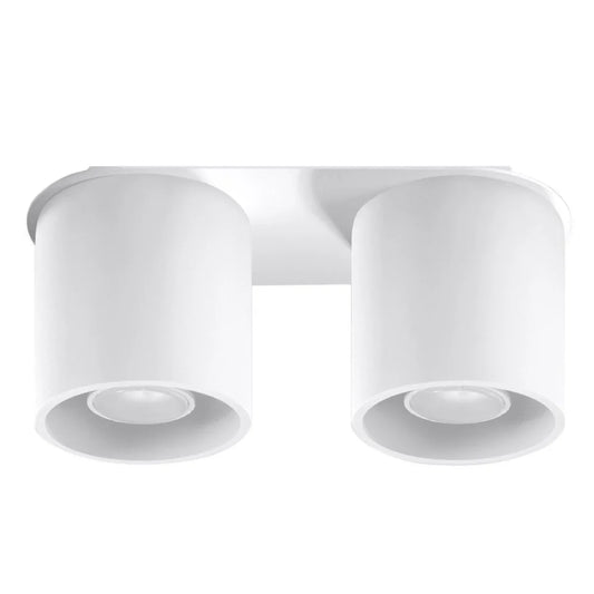 Zyro 2 2-spots ronde plafondlamp wit of zwart