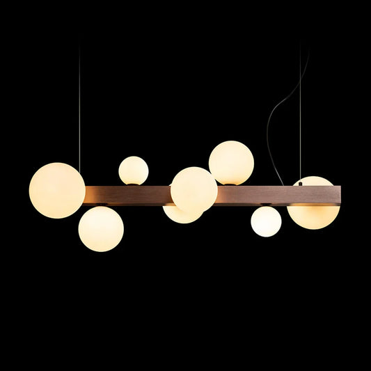 AUREA meervoudige bollen hanglamp opaalglas & metaal