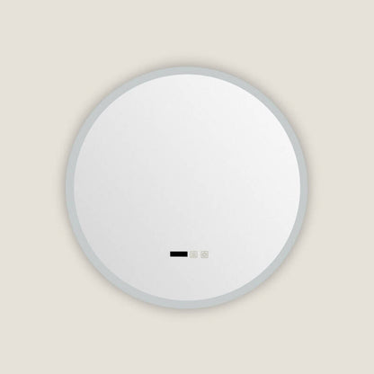 LED spiegel retro rond 60 cm CCT zij-aanzicht
