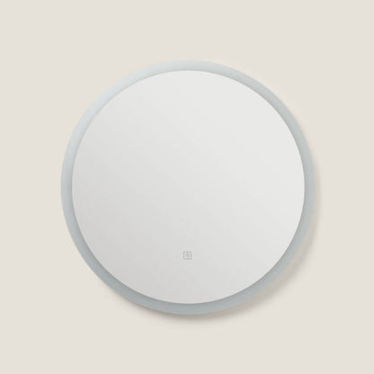 LED spiegel rond 60 cm anticondens zij-aanzicht