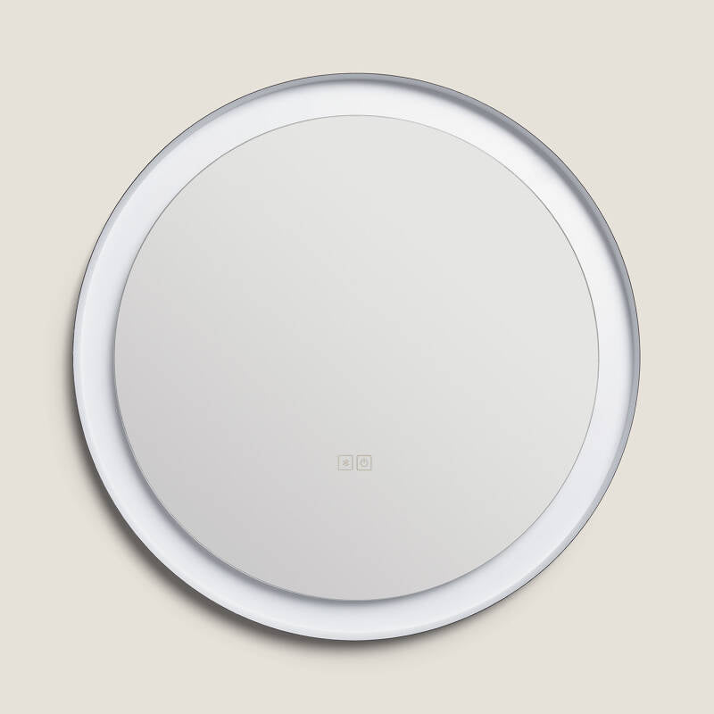 LED spiegel Ø60 cm CCT anticondens zij-aanzicht
