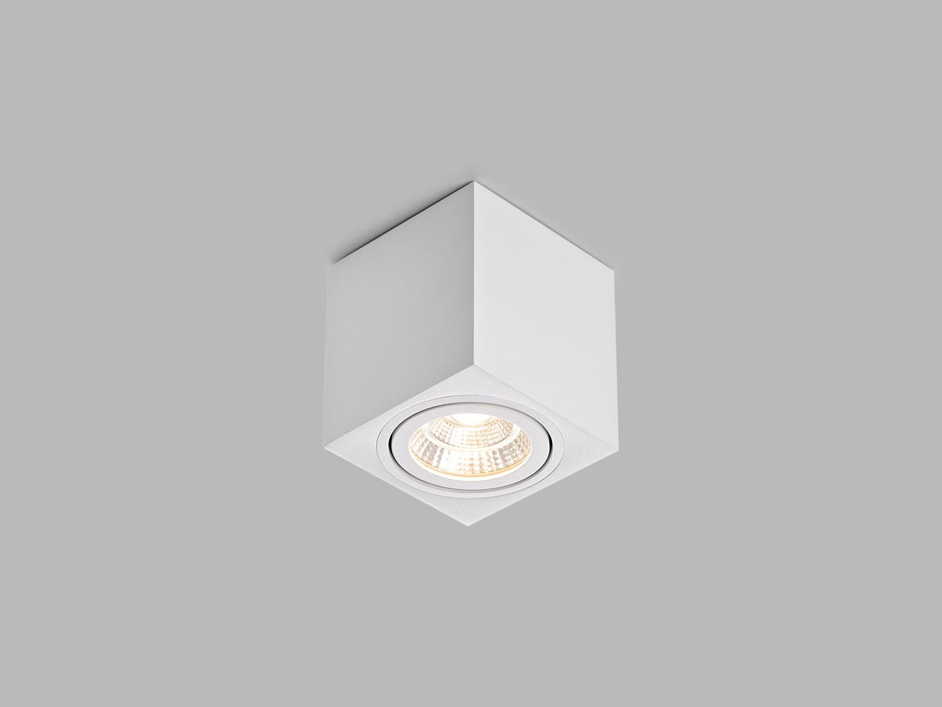 LED2 BOX wit opbouw spot