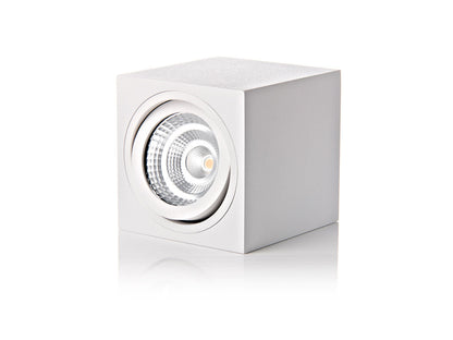 LED2 BOX opbouw plafondspot wit zijaanzicht