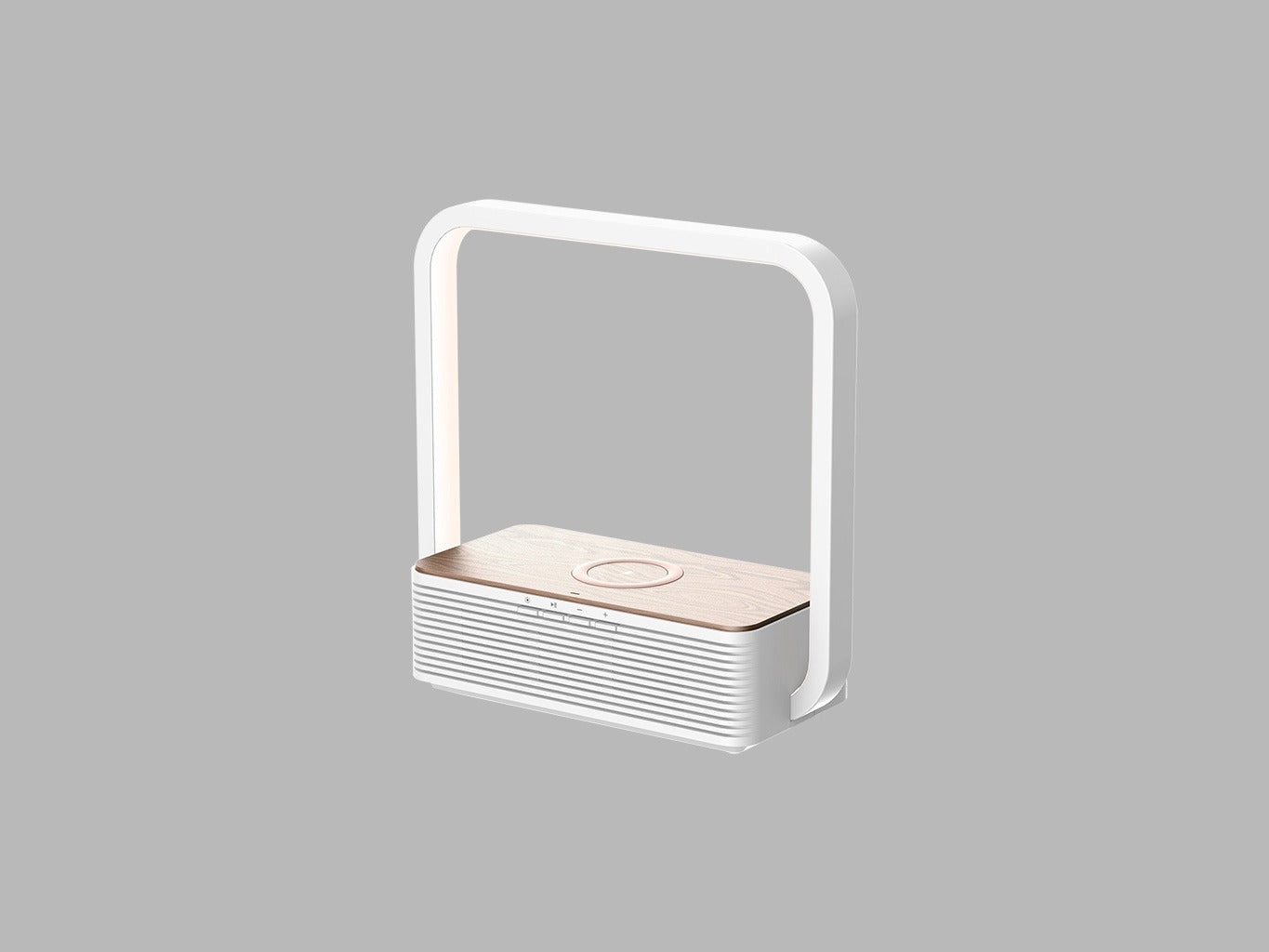 LED2 BRICK TONE LED tafellamp met draadloze oplader en bluetooth speaker