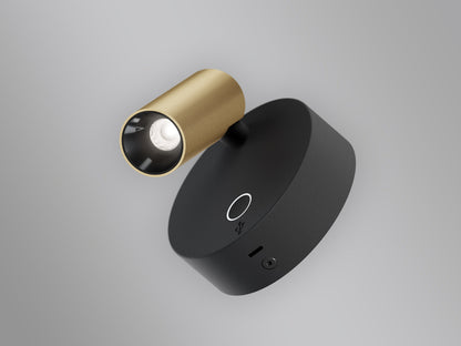 LED2 ELFY USB zwart-goud detail