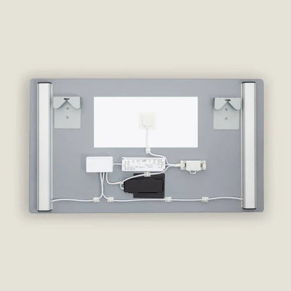 LED spiegel 60x80 cm klok modern badkamer sfeer