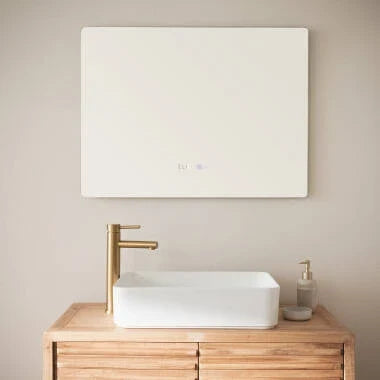 LED badkamerspiegel 60x80 cm CCT sfeeropname badkamer